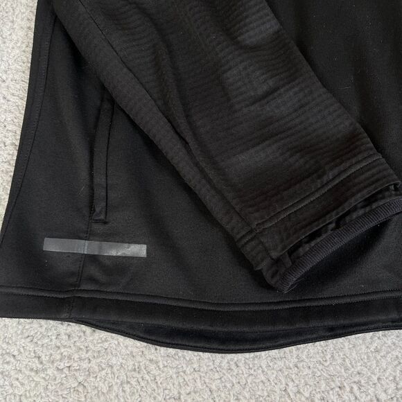 Adidas Jacket Mens 2XL Black Climaheat Full Zip Sweater Collar Golf - Picture 5 of 13